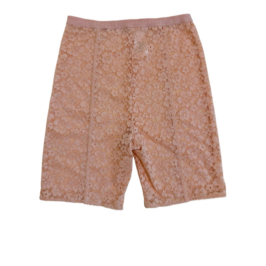 Stella McCartney NWT Evelyn Skating Pastel Pink Floral Lace Cycling Shorts - Size S