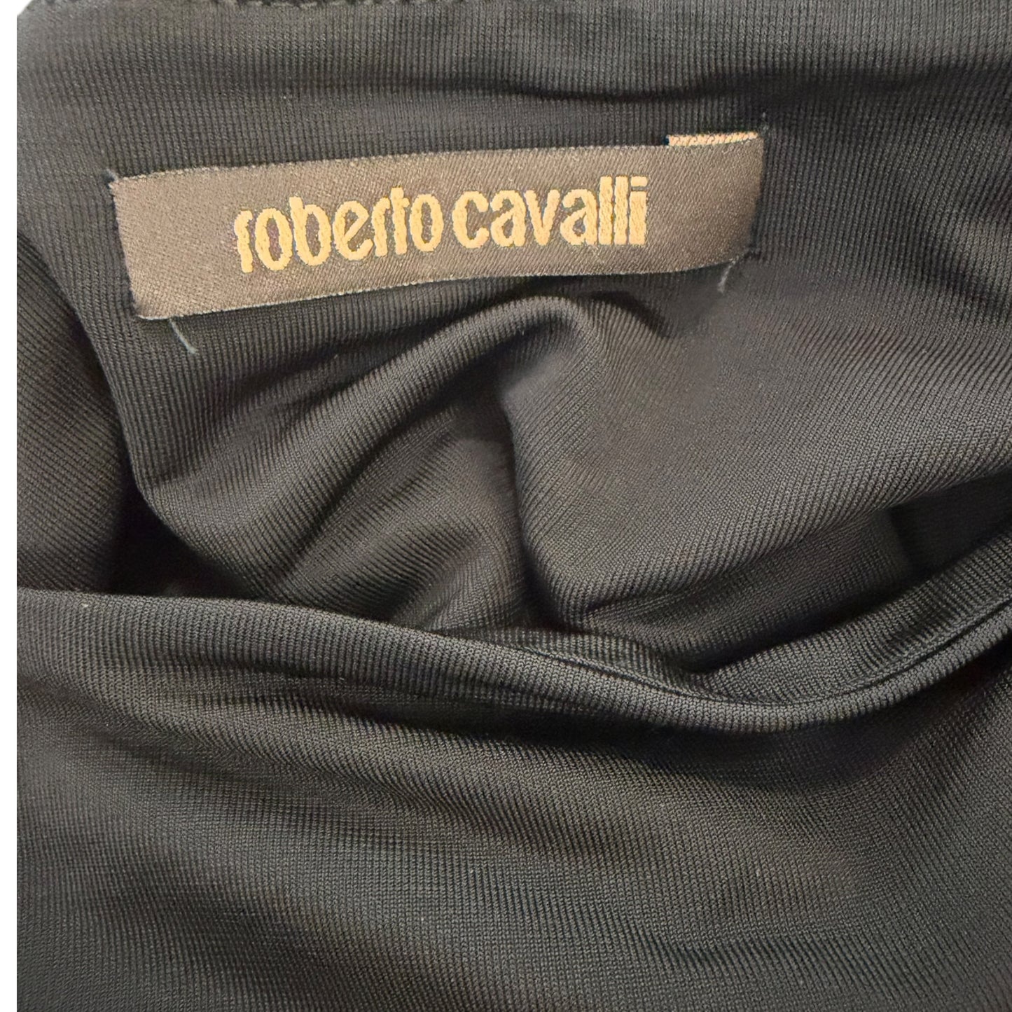 Roberto Cavalli Late 2000s Multicolor Abstract Animal Print Kimono Sleeve Dress – Size Medium