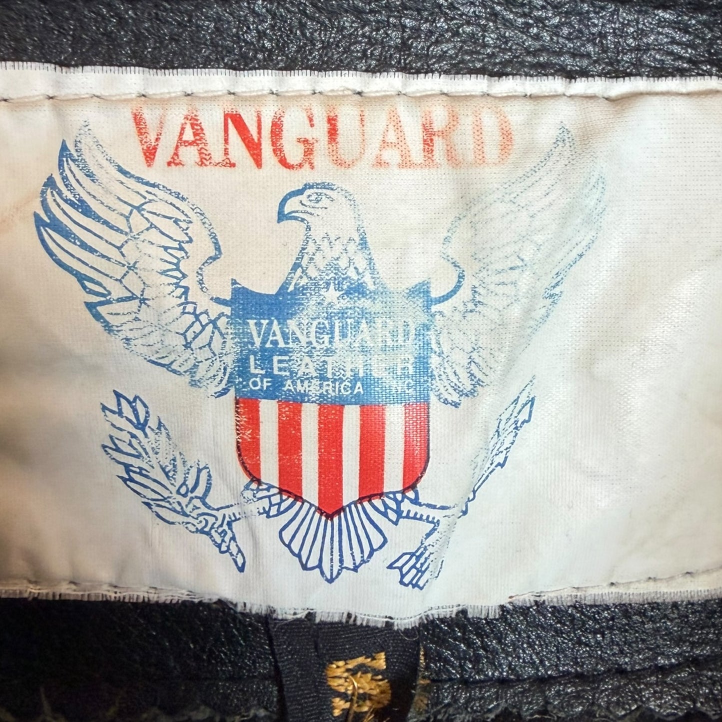 Vintage Vanguard 1980s Black & White Leather Fringe Western Jacket – Size Small