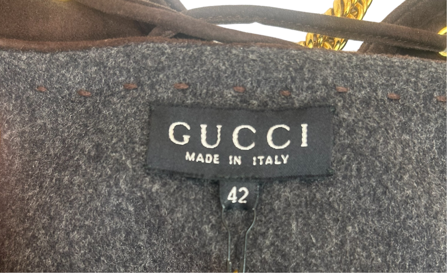 Iris Apfel Provenance Gucci Tom Ford Era Suede Fringe Poncho Cape — Late 1990s / Early 2000s