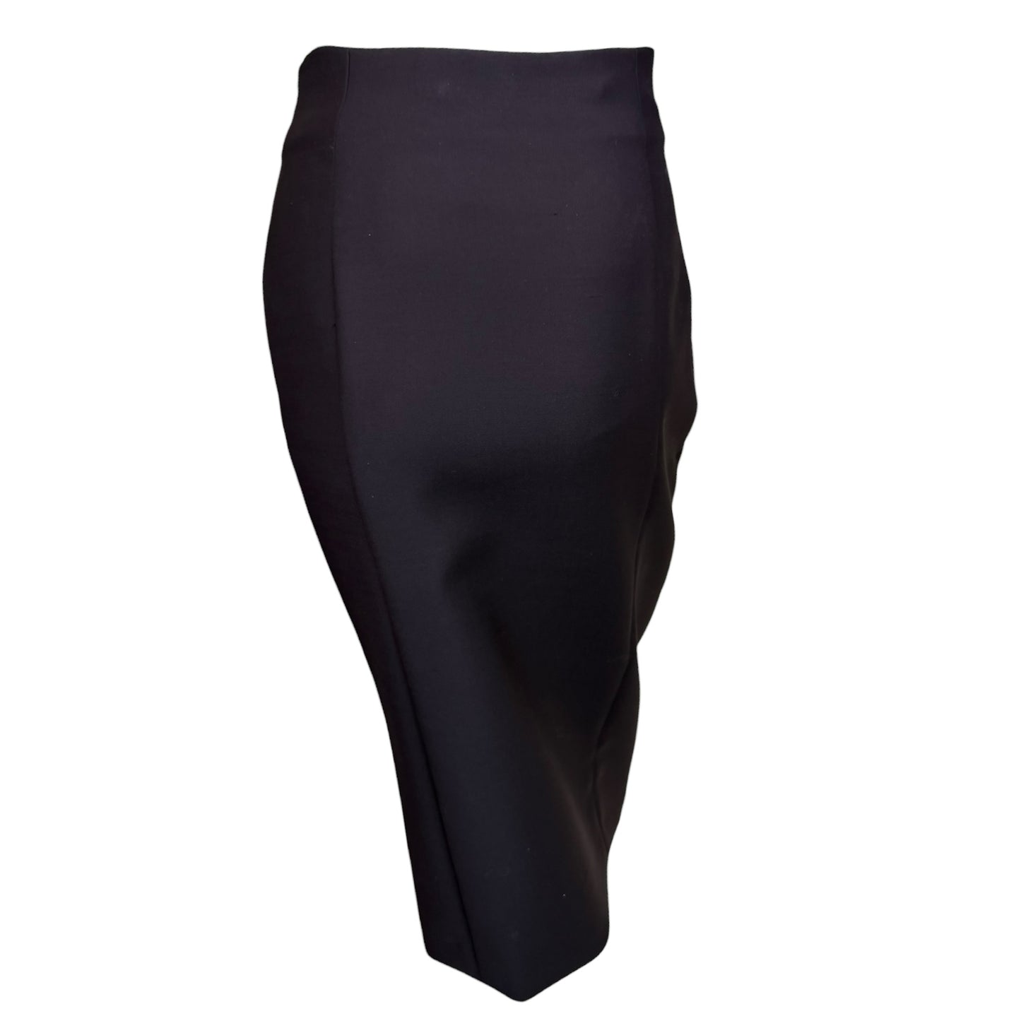 Vintage Christian Dior by John Galliano Black Wool Lace-Up High Waist Pencil Skirt NWT Size 38