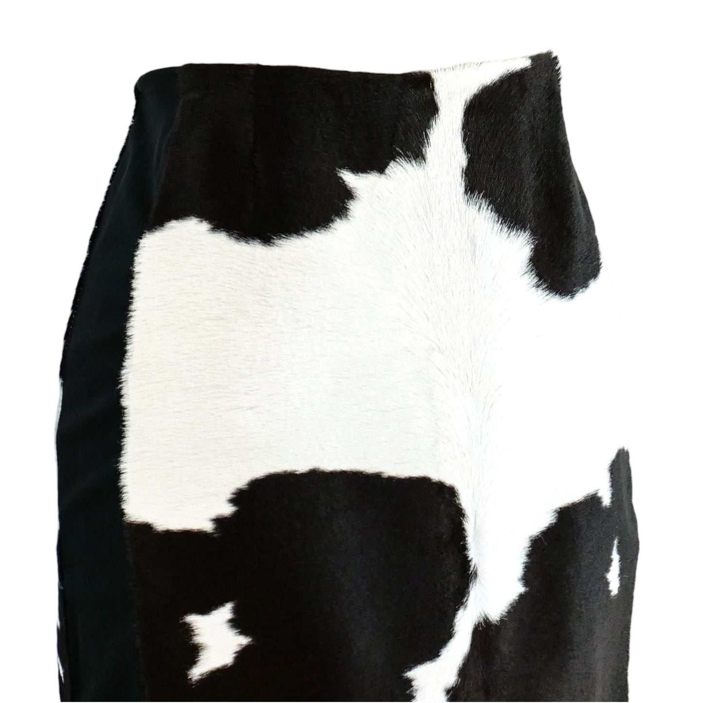 Tom Ford Black & White Hair-On-Calf Cowhide Pencil Skirt NWT Size 44