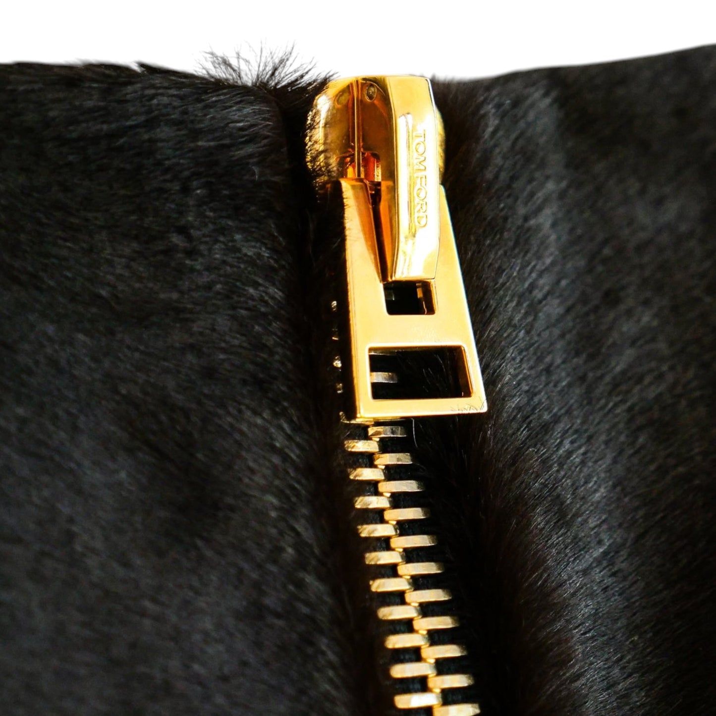Tom Ford Black & White Hair-On-Calf Cowhide Pencil Skirt NWT Size 44