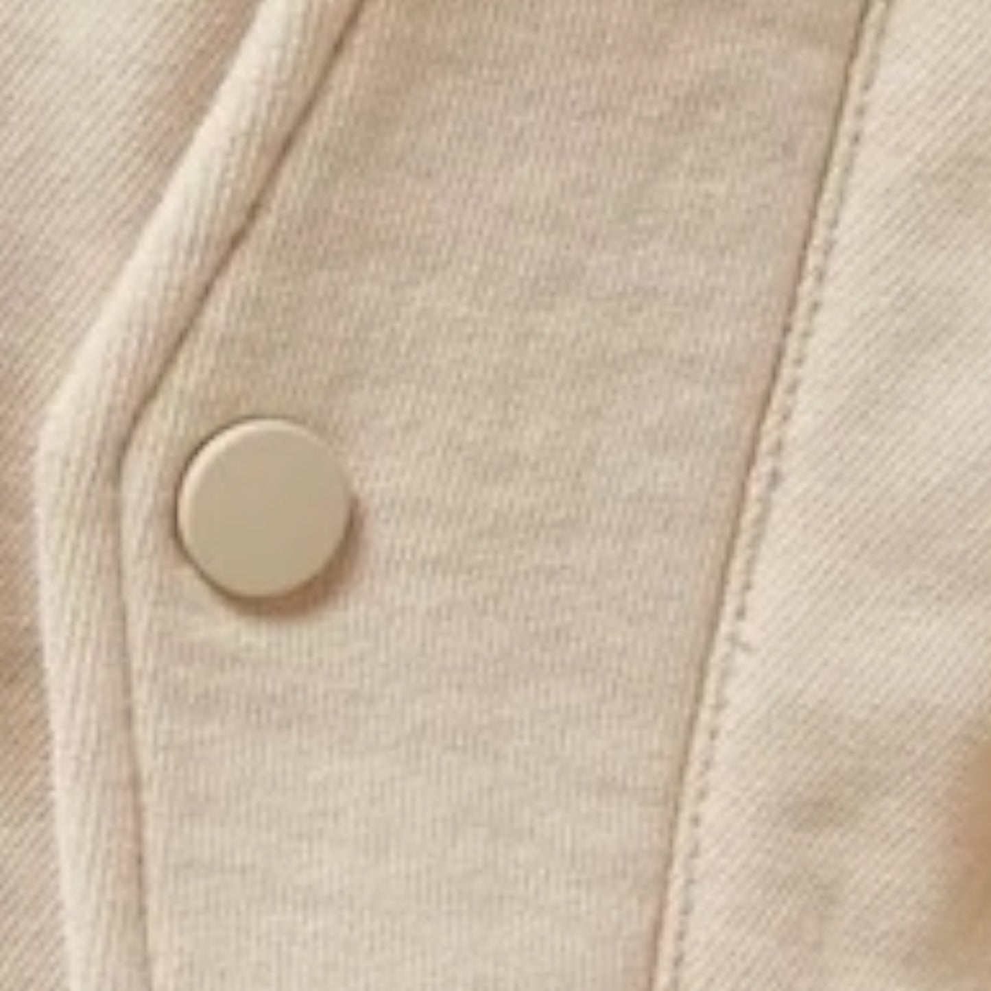 Brunello Cucinelli Beige Cotton Jacket with Detachable Crochet Virgin Wool Hood – Made in Italy