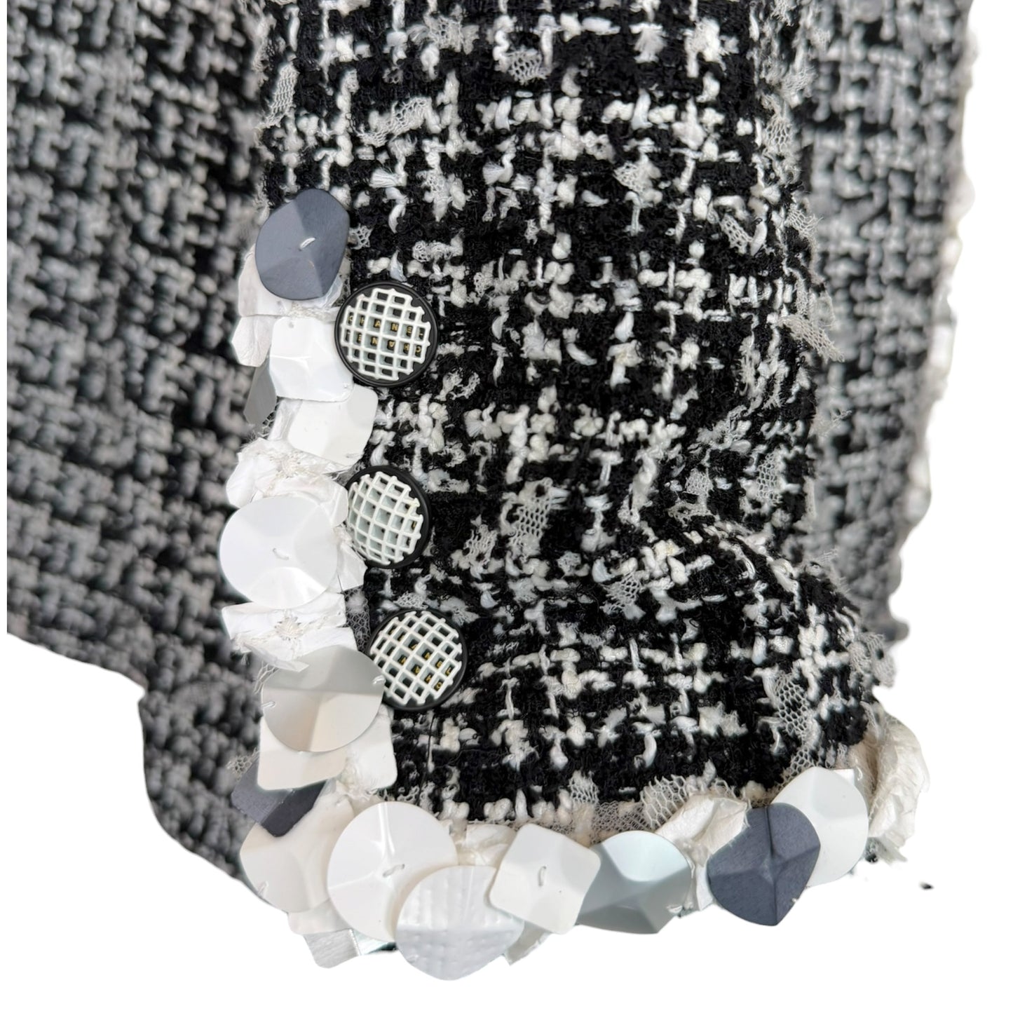 Chanel Spring 2009 Runway Tweed Jacket - Look 7 Sequin Trim Bouclé Karl Lagerfeld Era (09P)