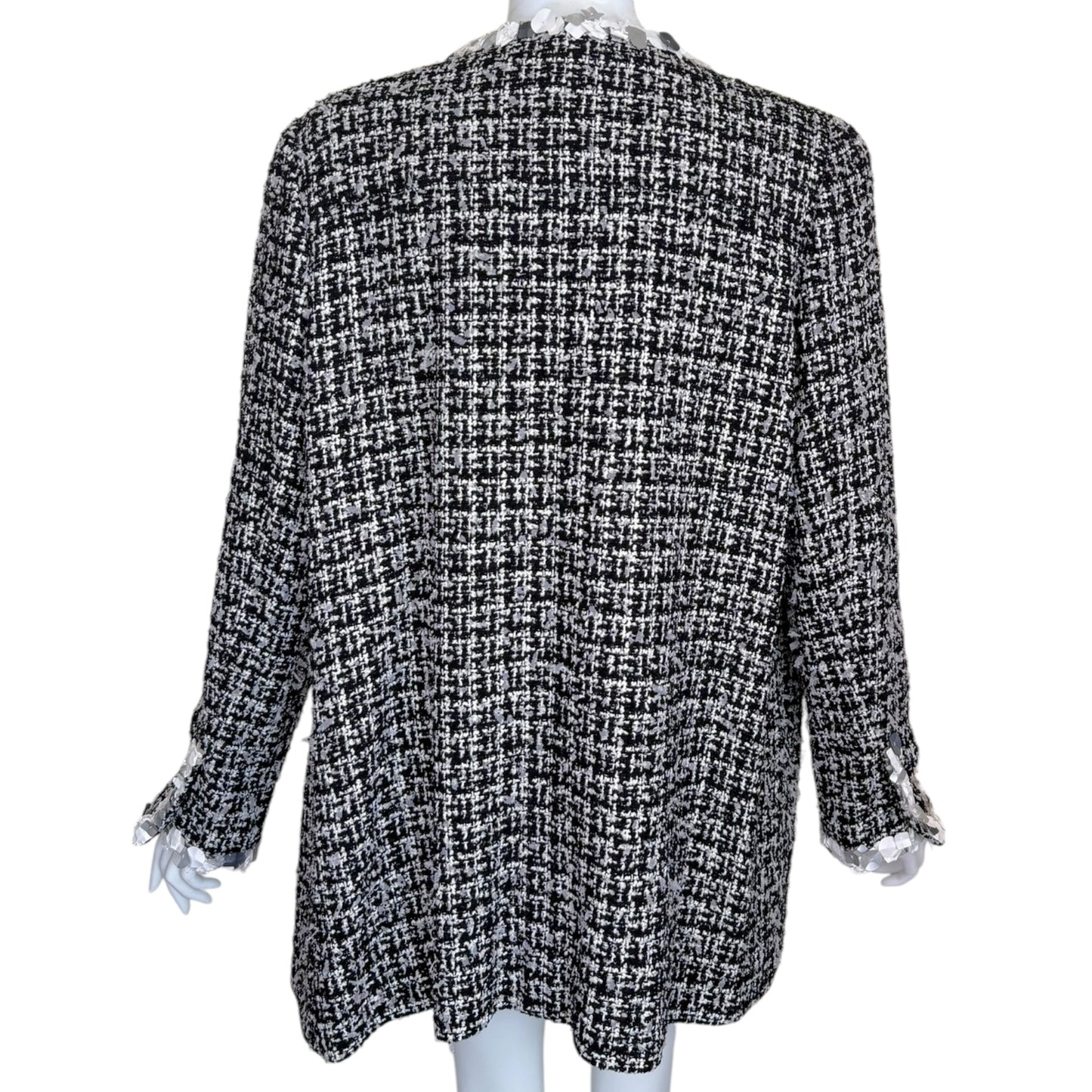 Chanel Spring 2009 Runway Tweed Jacket - Look 7 Sequin Trim Bouclé Karl Lagerfeld Era (09P)