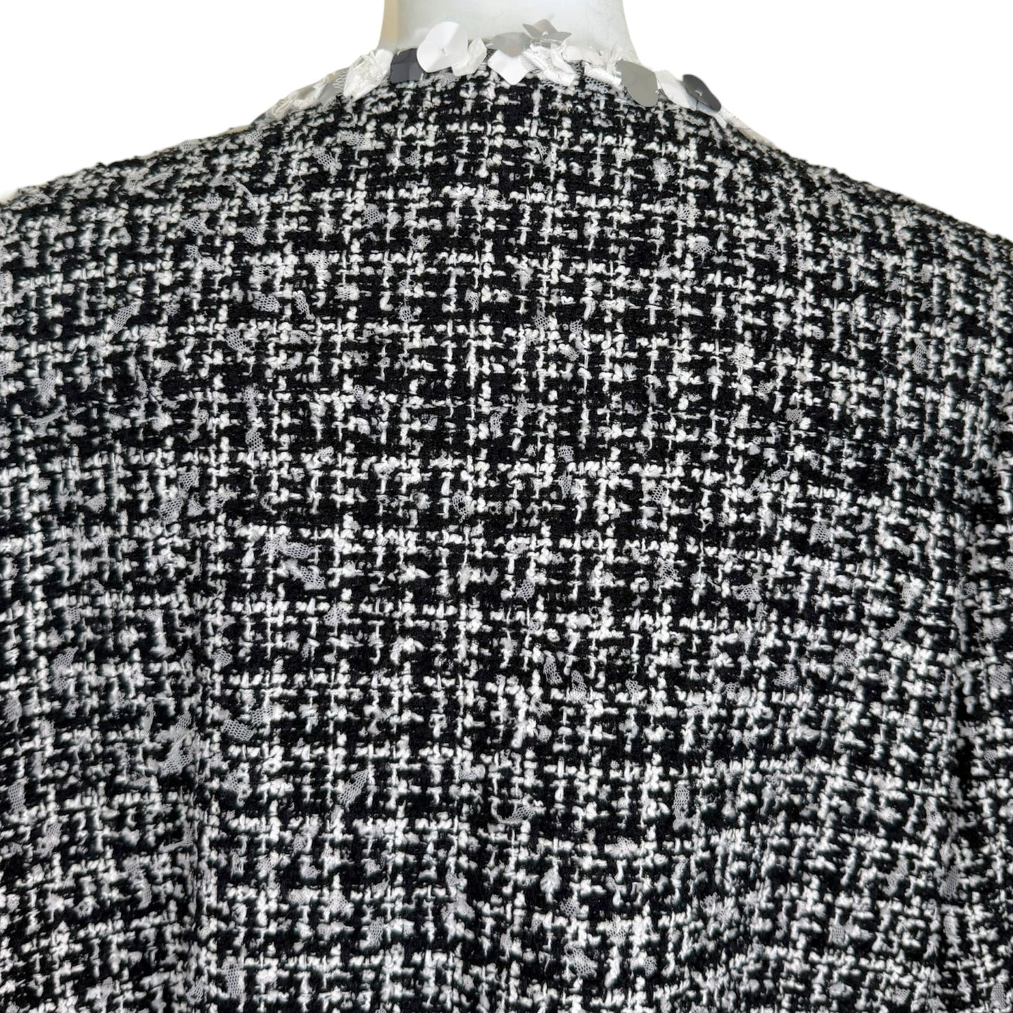 Chanel Spring 2009 Runway Tweed Jacket - Look 7 Sequin Trim Bouclé Karl Lagerfeld Era (09P)