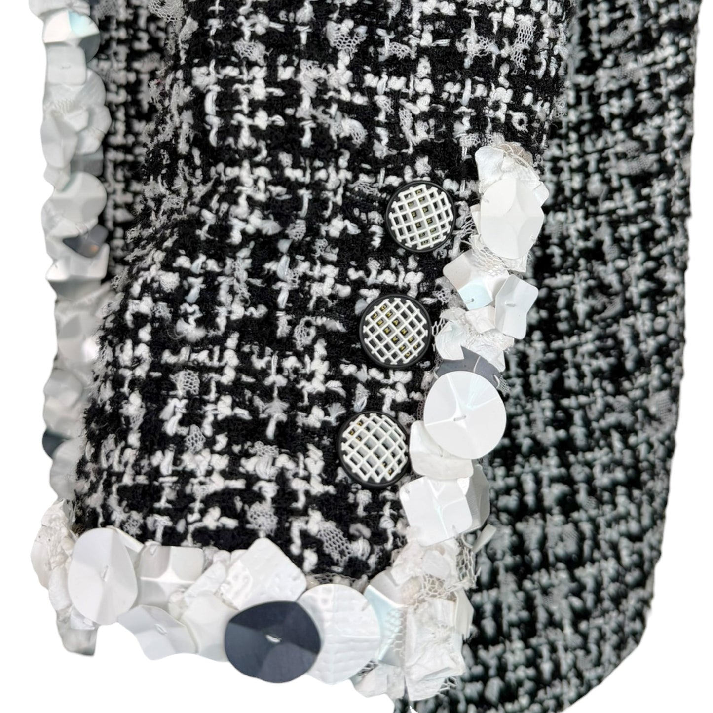 Chanel Spring 2009 Runway Tweed Jacket - Look 7 Sequin Trim Bouclé Karl Lagerfeld Era (09P)