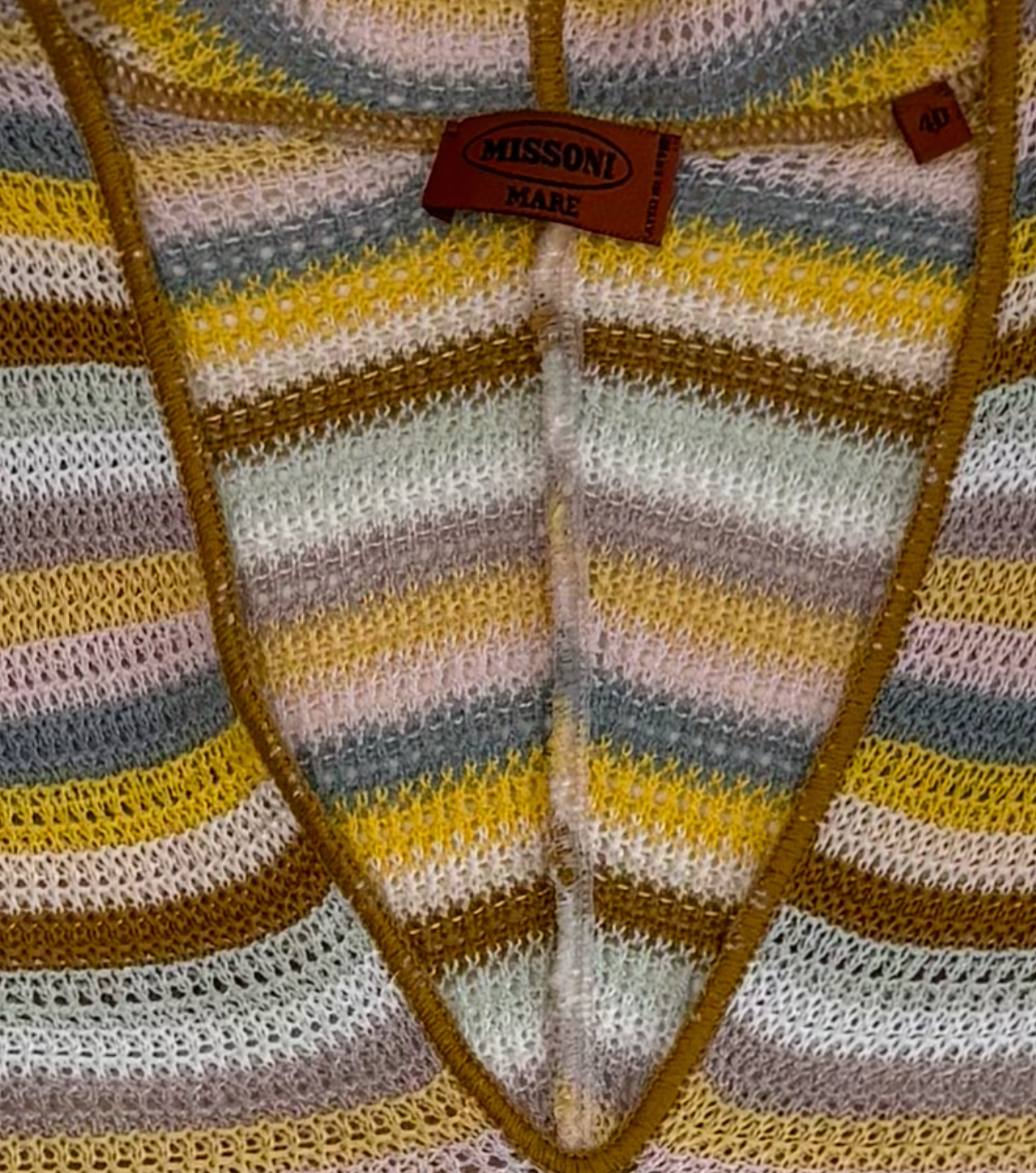 Missoni Mare Striped Knit Hooded Romper - Iconic Italian Resortwear