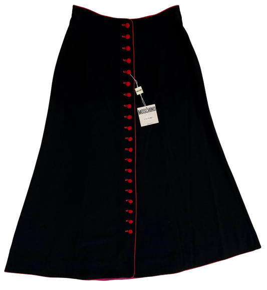 Iris Apfel x Moschino Couture! Vintage 1989 "Cruise Me Baby" Skirt