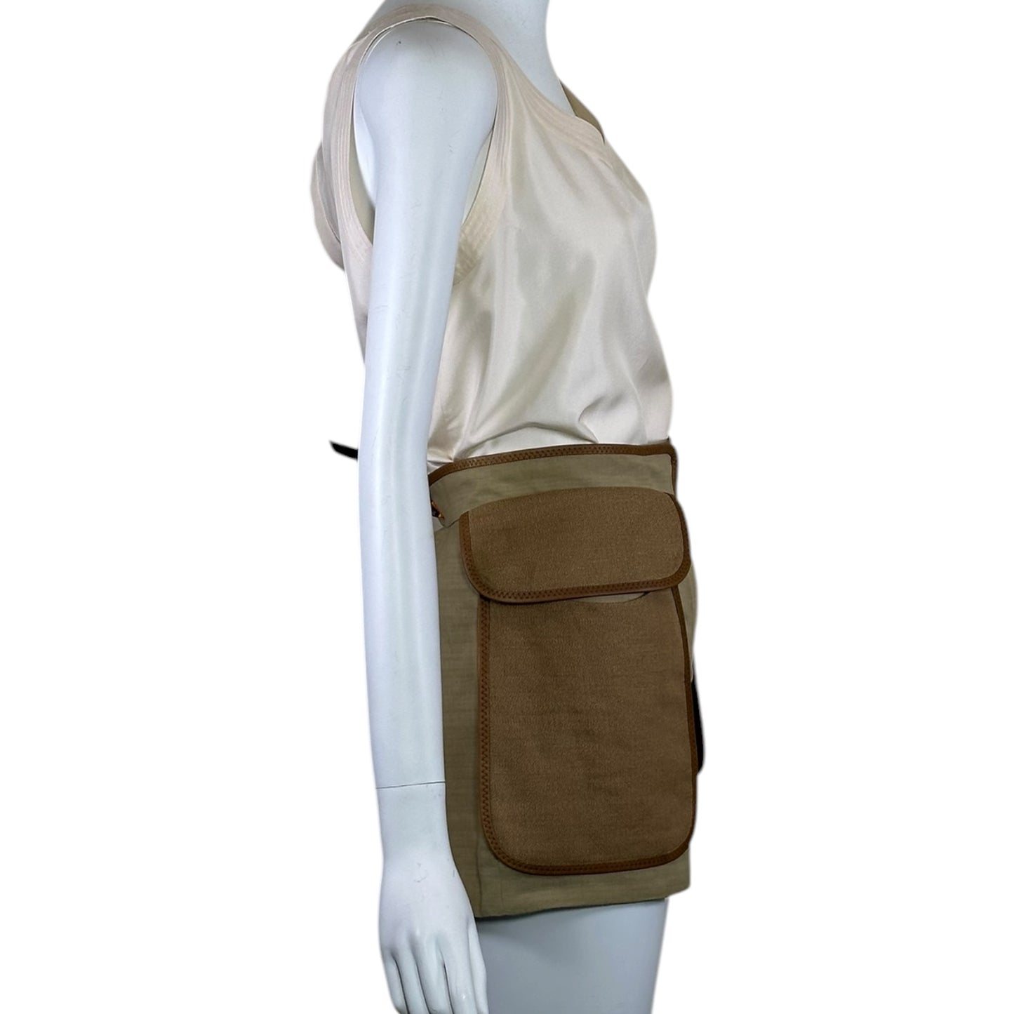 Chloé Phoebe Philo-Era Runway Linen Hemp Safari Cargo Shorts Size 38