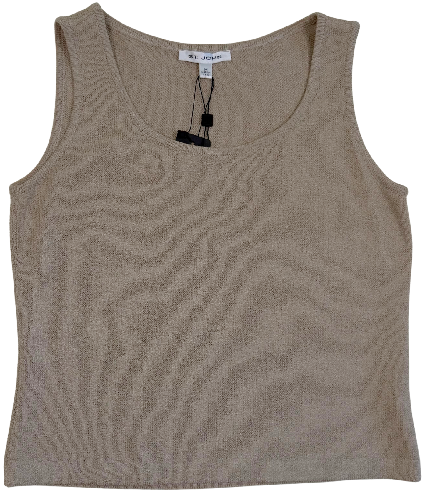 Vintage St. John Tawny Brown Wool-Blend Knit Tank Top – NWT