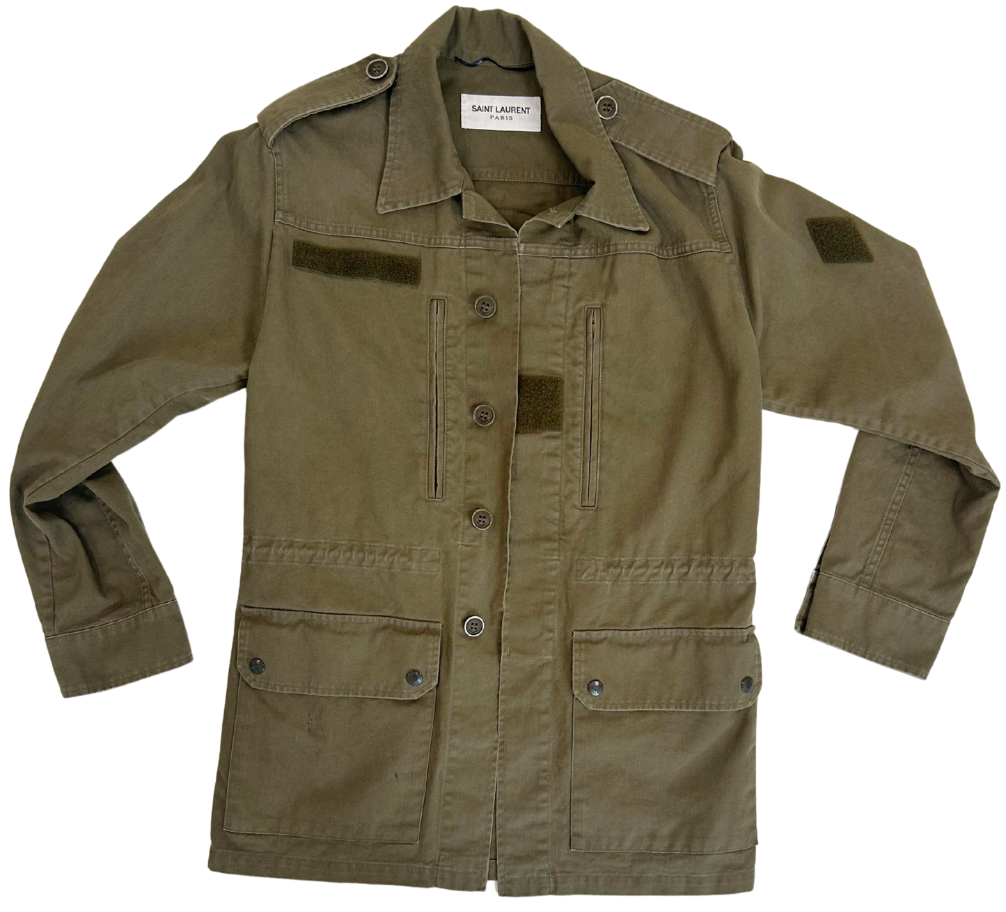 Saint Laurent Paris FW16 “Sweet Dreams” Shark Army Jacket by Anthony Vaccarello