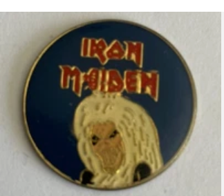 MUSIQUE HEAVY METAL GROUPE IRON MAIDEN Vintage Pin