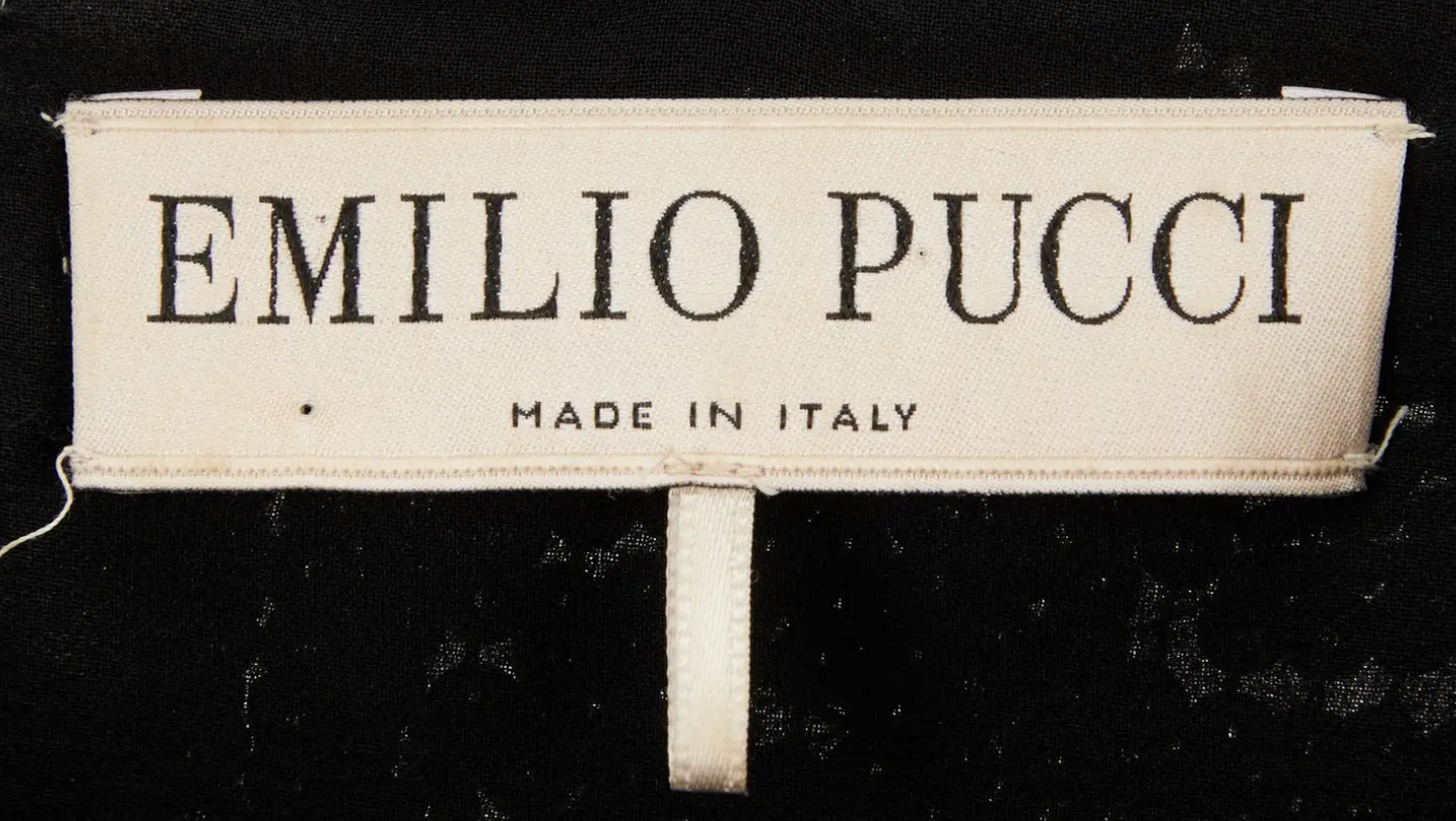 Runway Emilio Pucci by Peter Dundas Pre-Fall 2015 Look 37 Mirror Embellished Black Mini Dress