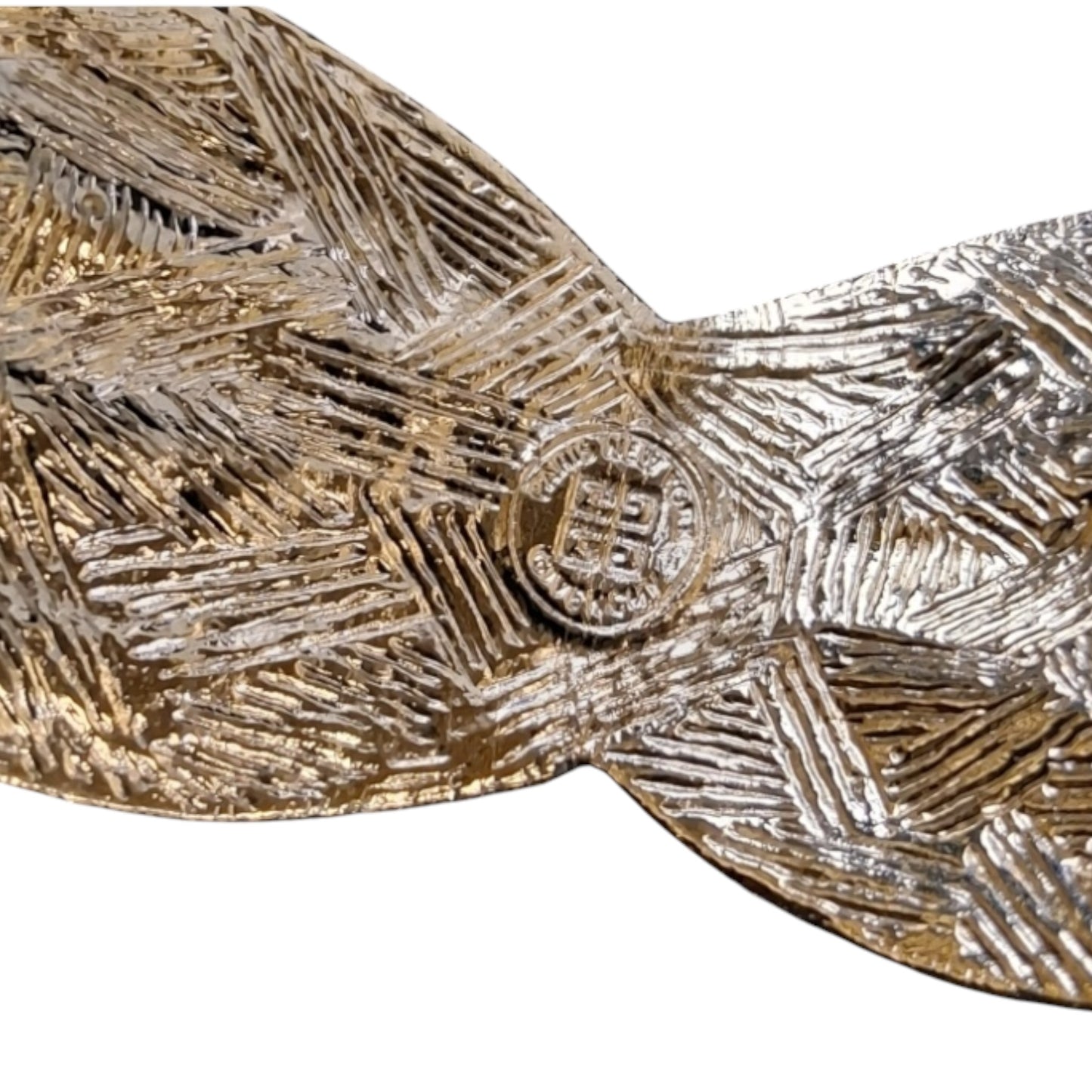 Vintage Givenchy Gold Plated Textured Wrap Cuff Bracelet