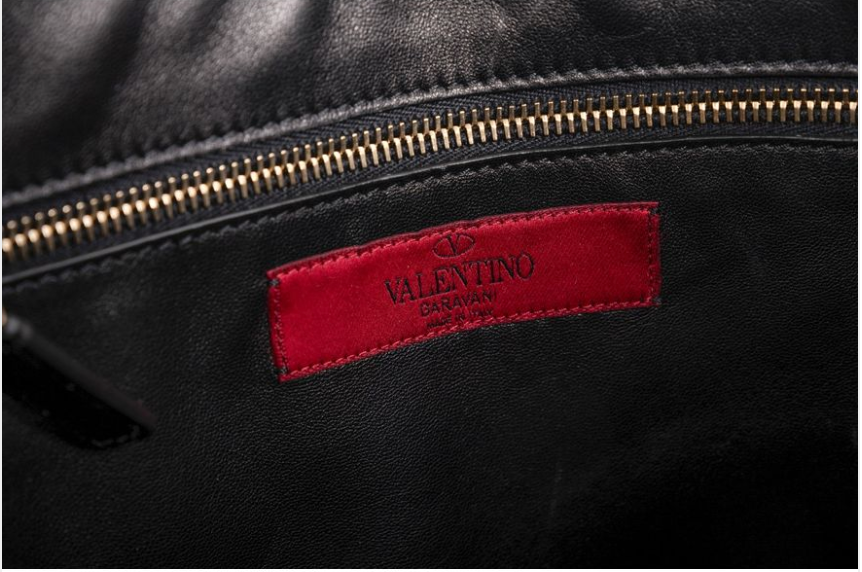 Valentino Garavani Panther Print Calf Hair & Black Leather Tote Bag with Removable Crossbody Strap