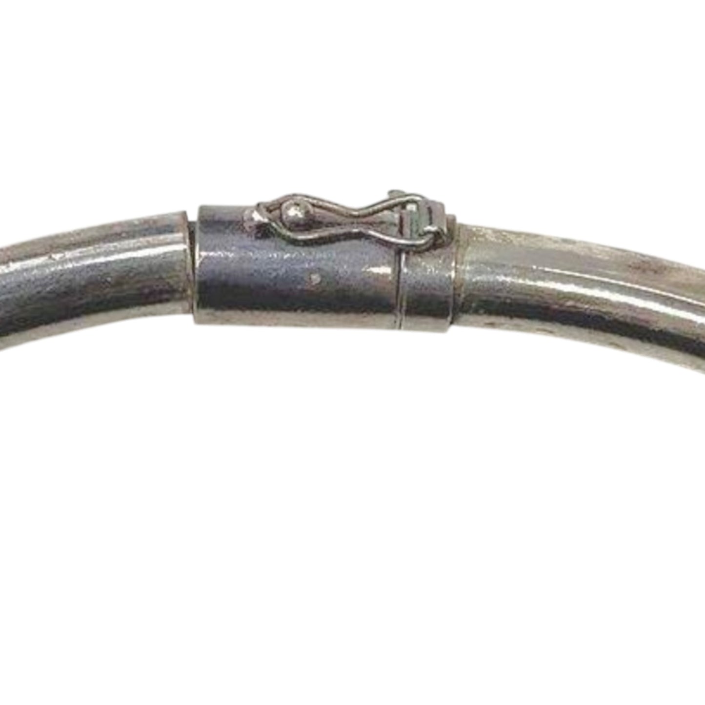 Vintage Gucci Sterling Silver & Black Enamel Twist Collar Necklace 95g, c. 1970s