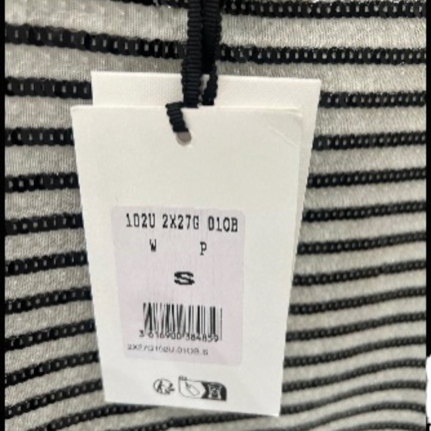 Céline Marinière Sequin Embroidered Jersey Tulle Tank Top NWT Size Small