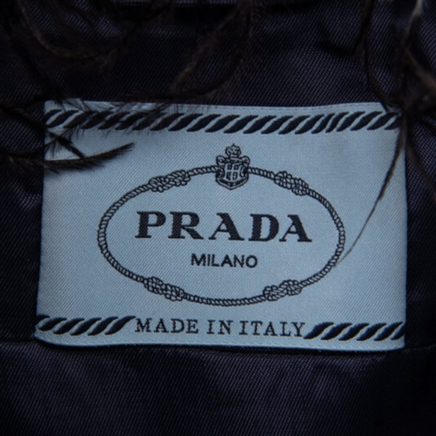 Prada 2017 Light Wash Denim Cropped Jacket with Removable Feather Collar IT 38