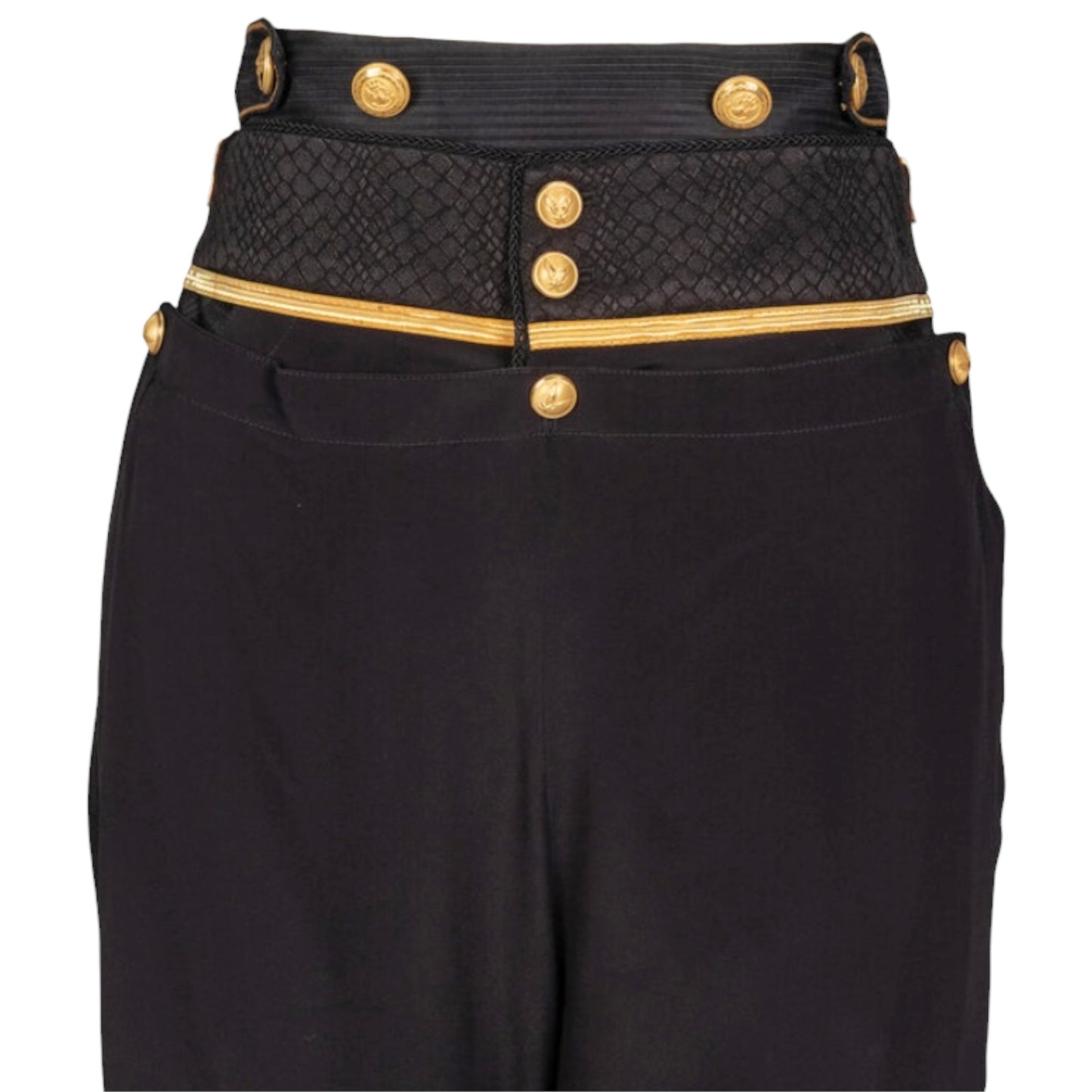 Balenciaga S/S 2005 Nicolas Ghesquière Runway Naval-Inspired Jacket & Sailor Pants Set Size 40