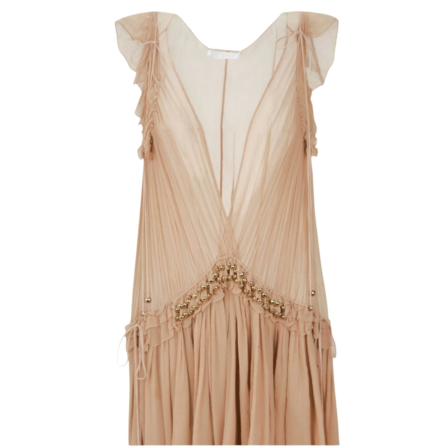 Chloé Resort 2016 by Clare Waight Keller Silk Georgette Ruffle Dress