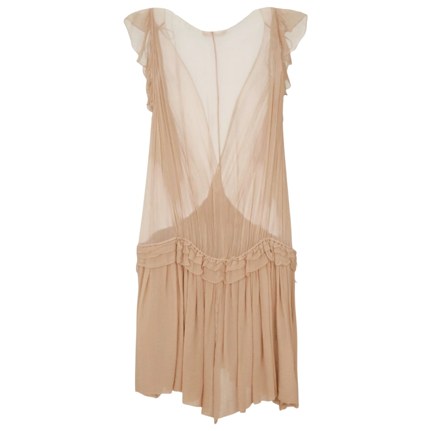 Chloé Resort 2016 by Clare Waight Keller Silk Georgette Ruffle Dress
