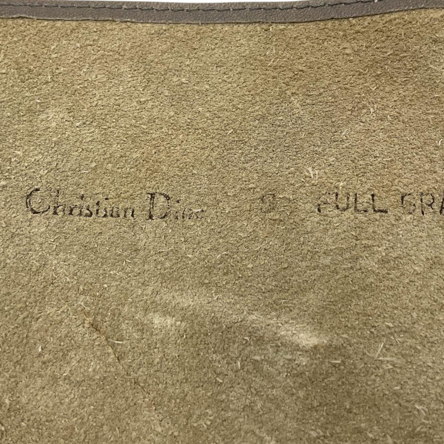Christian Dior vintage cowhide sash belt, side view