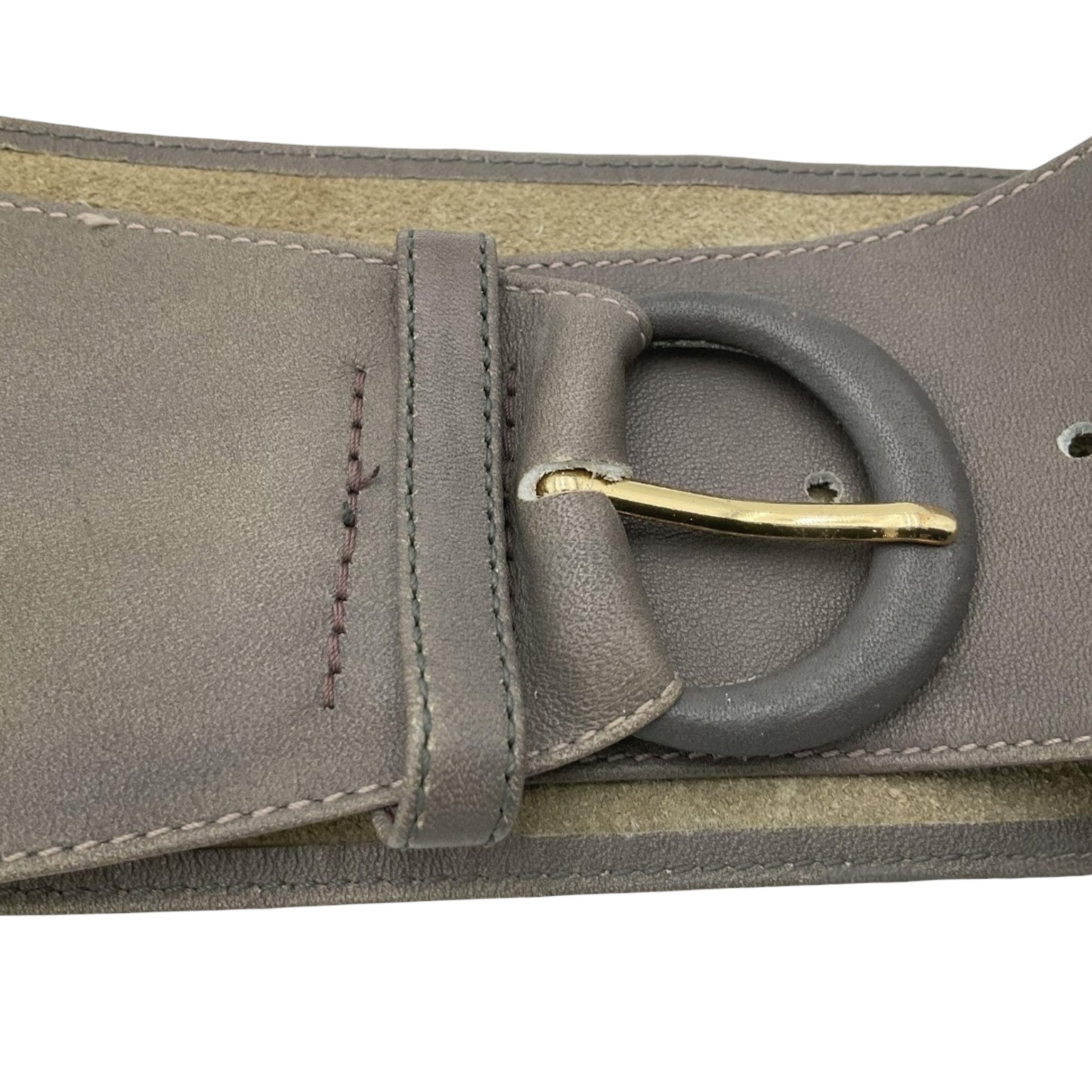 Christian Dior vintage 1970s cowhide sash belt, full length flat lay