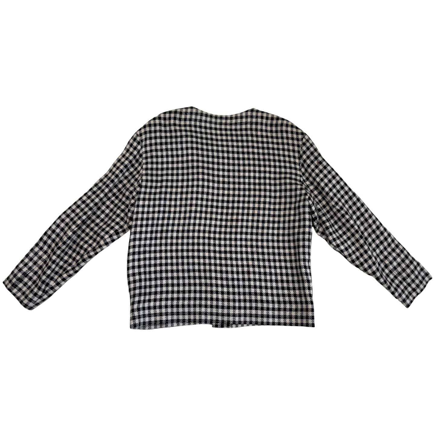 Rare Chanel Fall/Winter 1988 “Coco” Reversible Check Jacket, Skirt & Blouse 3-Piece Set
