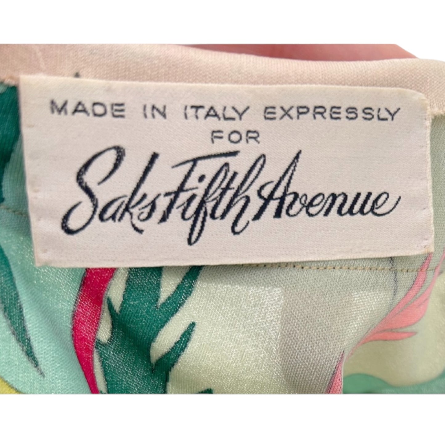 Vintage Averardo Bessi Silk Psychedelic Print Maxi Dress