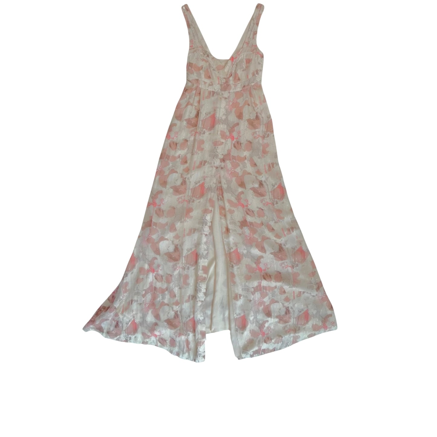 Spring 2009 Nina Ricci by Olivier Theyskens Floral Silk Chiffon Gown Size 42