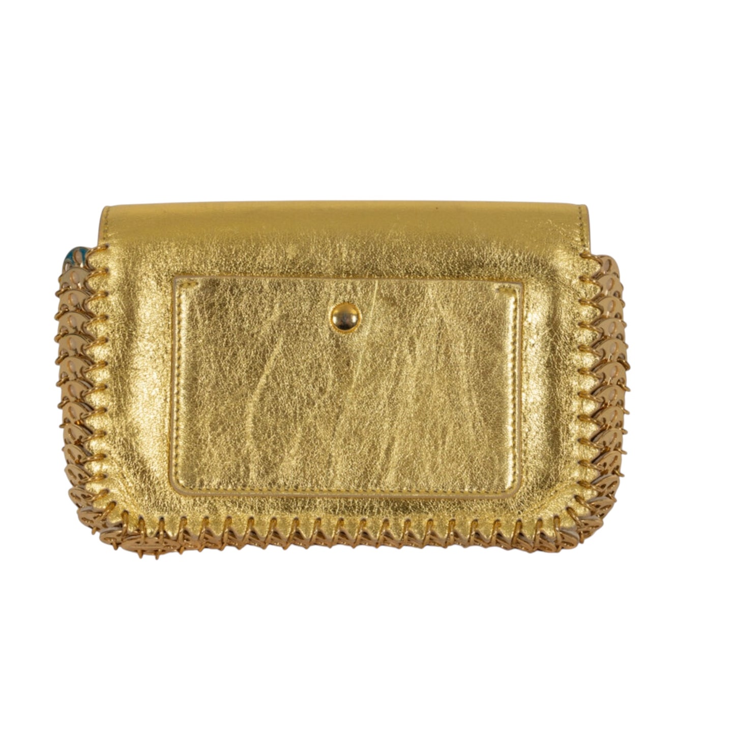 Paco Rabanne Nano 1969 Gold Leather & Chainmail Crossbody Clutch Bag Made in France