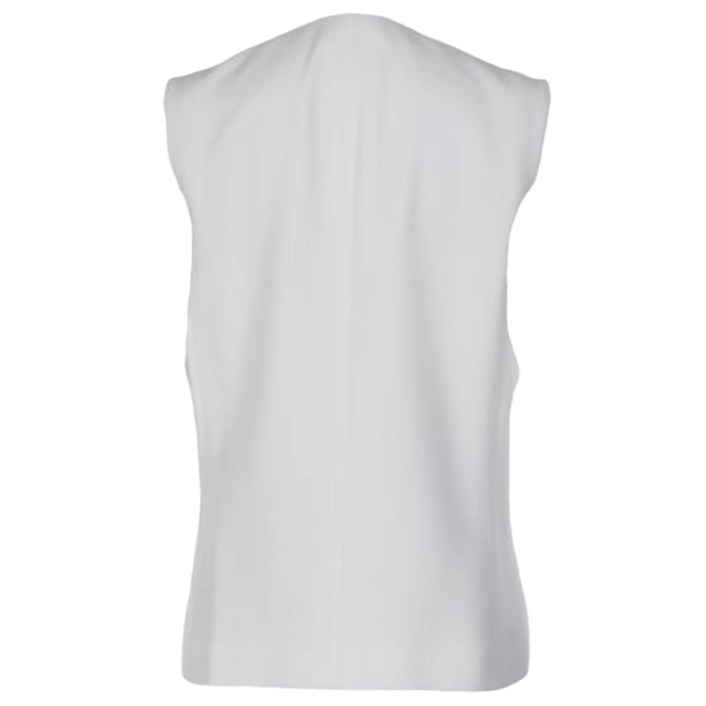 Vintage 1960s Pierre Cardin Haute Couture Ivory Silk Space Age Sculptural Disk Vest