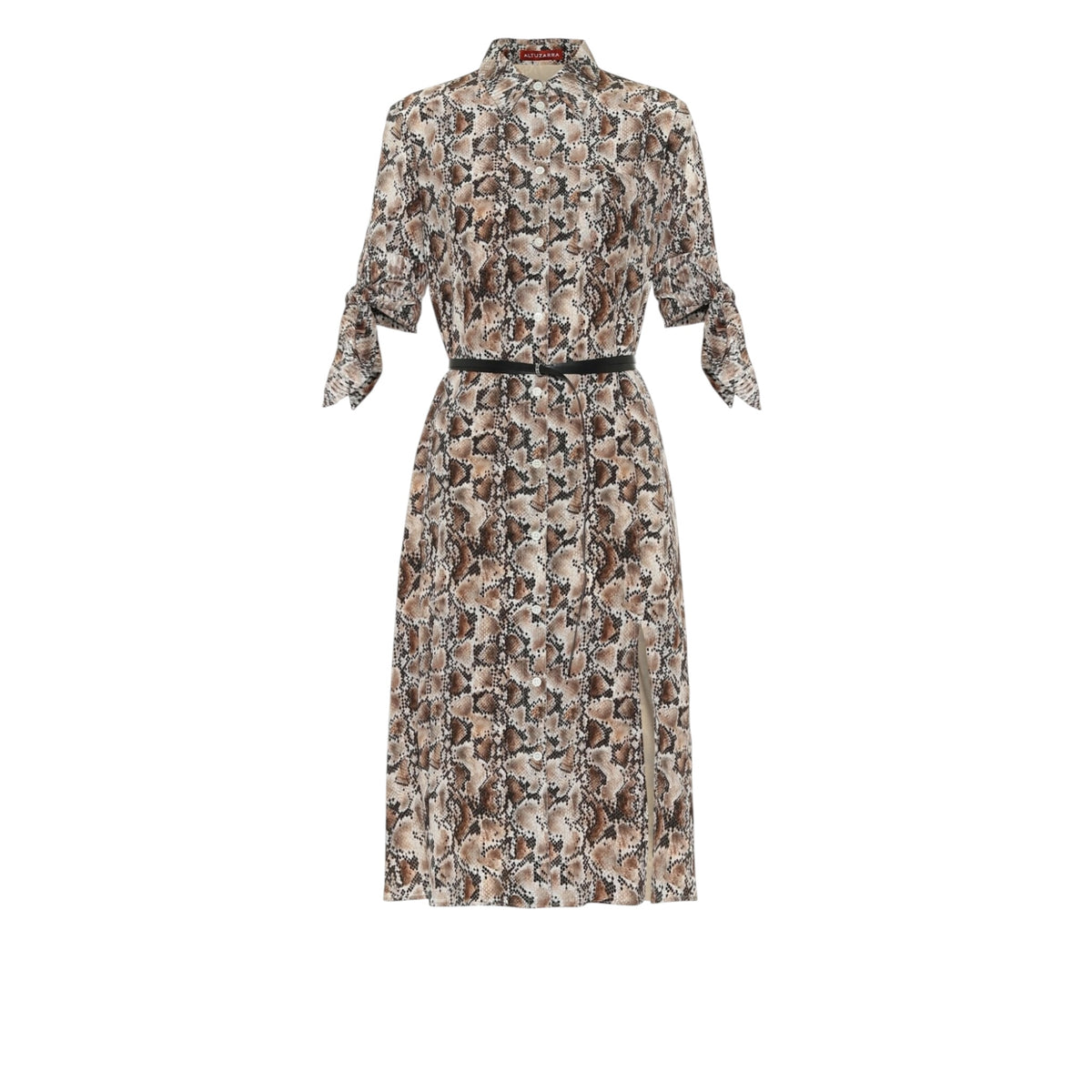 Altuzarra Nacissa Printed Silk Midi Dress Size 38