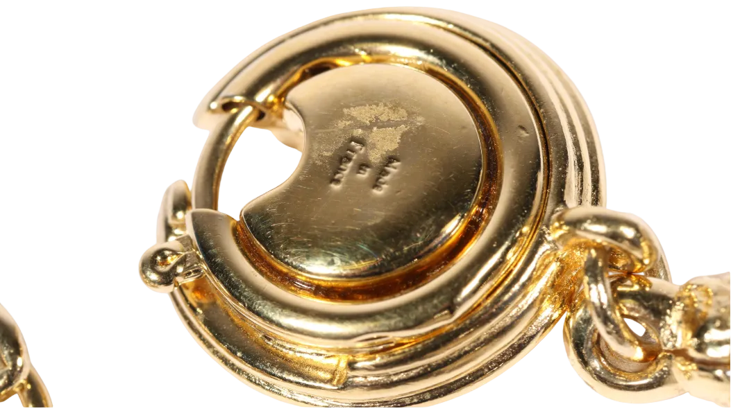 Vintage Yves Saint Laurent YSL Chrome Spike Statement Necklace & Earrings Set, Late 1980s-Early 1990s Runway/Editorial Style