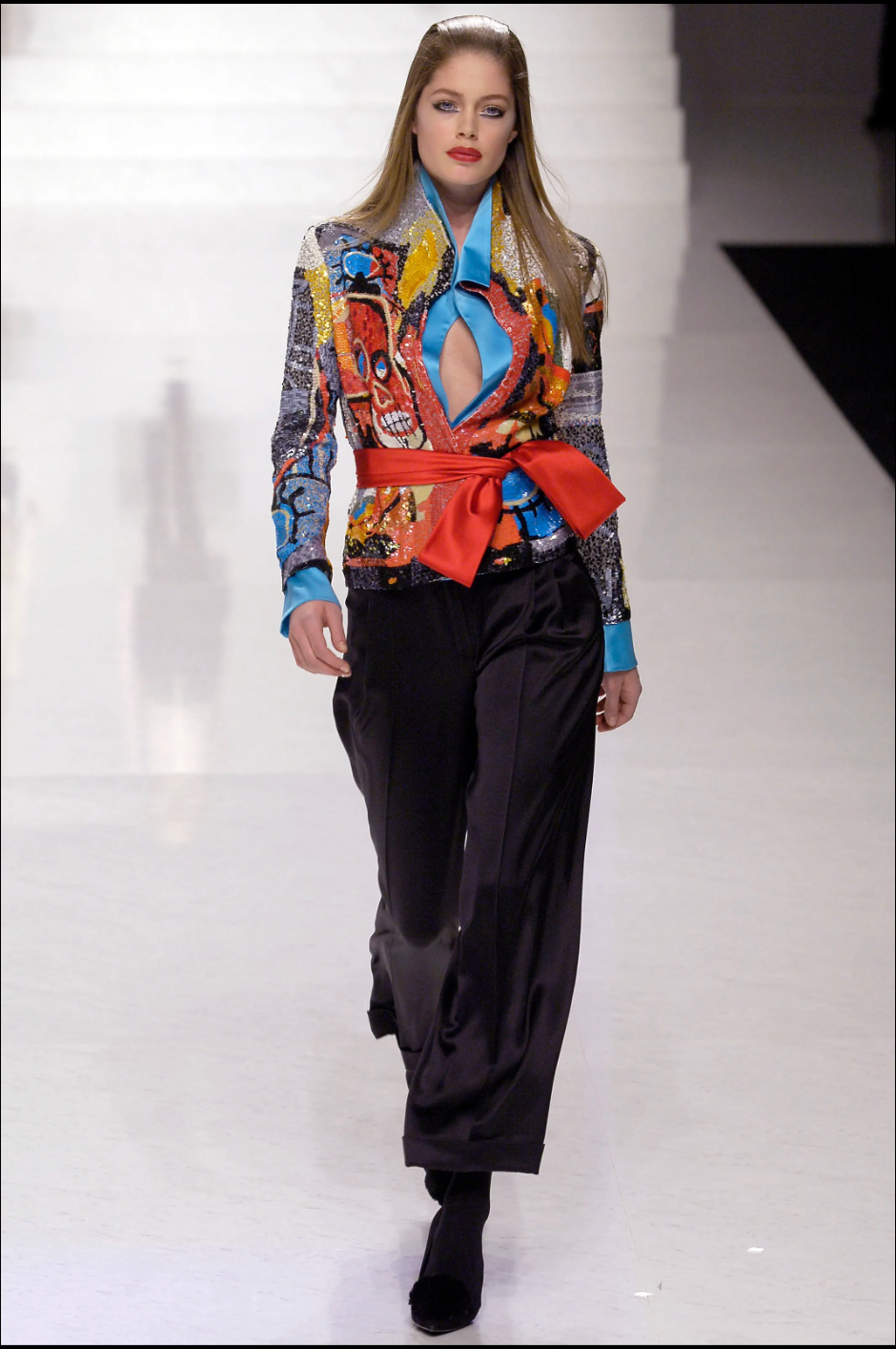 Valentino Garavani Fall 2006 Basquiat Runway Look 51 Doutzen Kroes