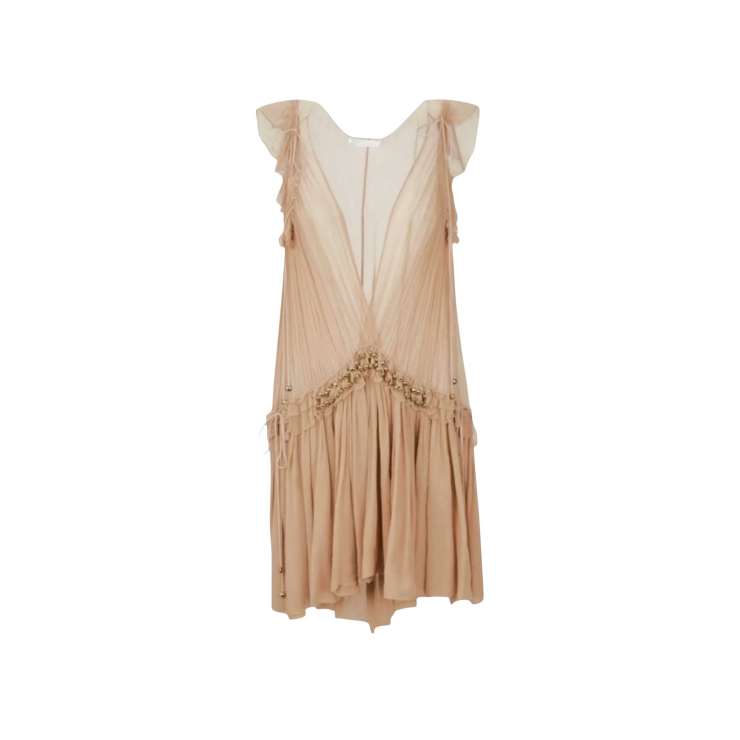 Chloé Resort 2016 by Clare Waight Keller Silk Georgette Ruffle Dress
