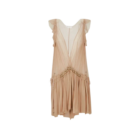 Chloé Resort 2016 by Clare Waight Keller Silk Georgette Ruffle Dress