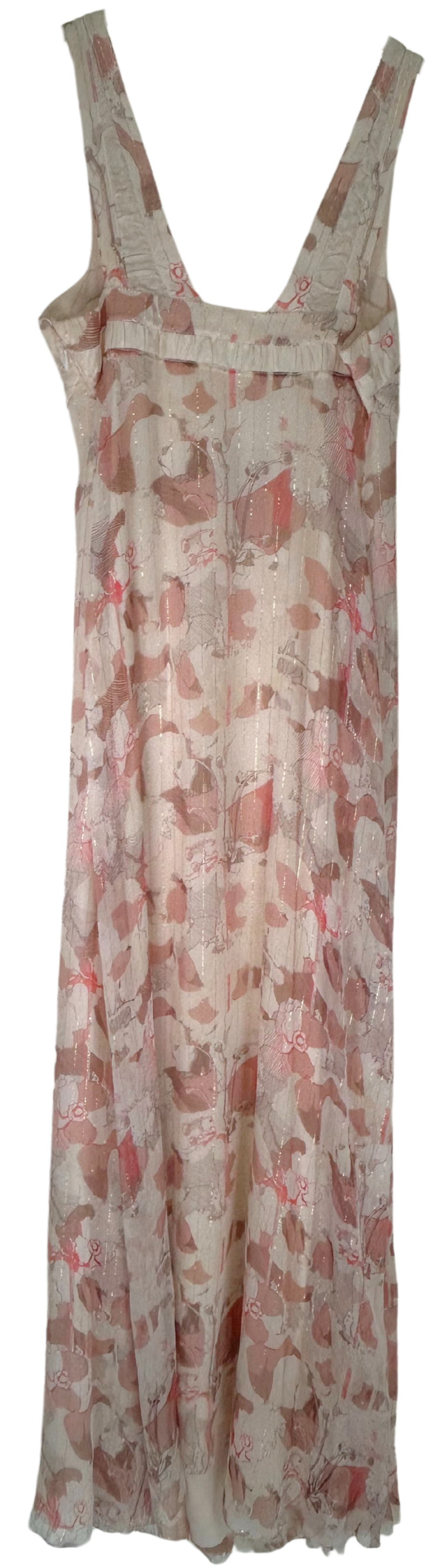 Nina Ricci Floral Silk Chiffon Gown