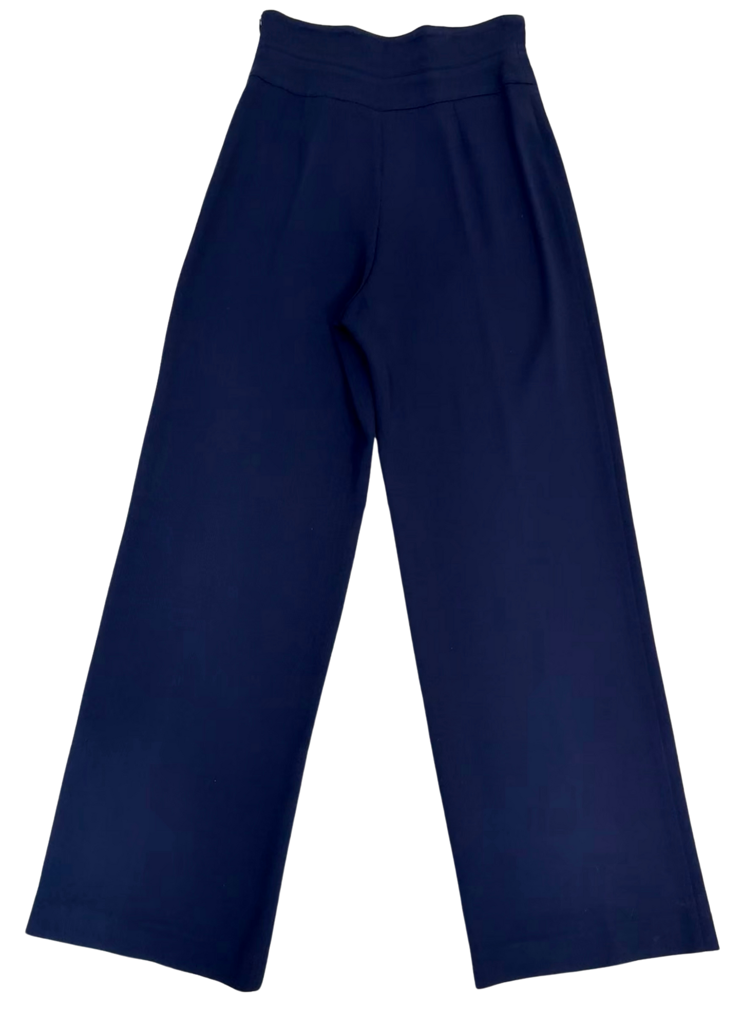 Thierry Mugler Vintage Navy and White Ribbed Suit