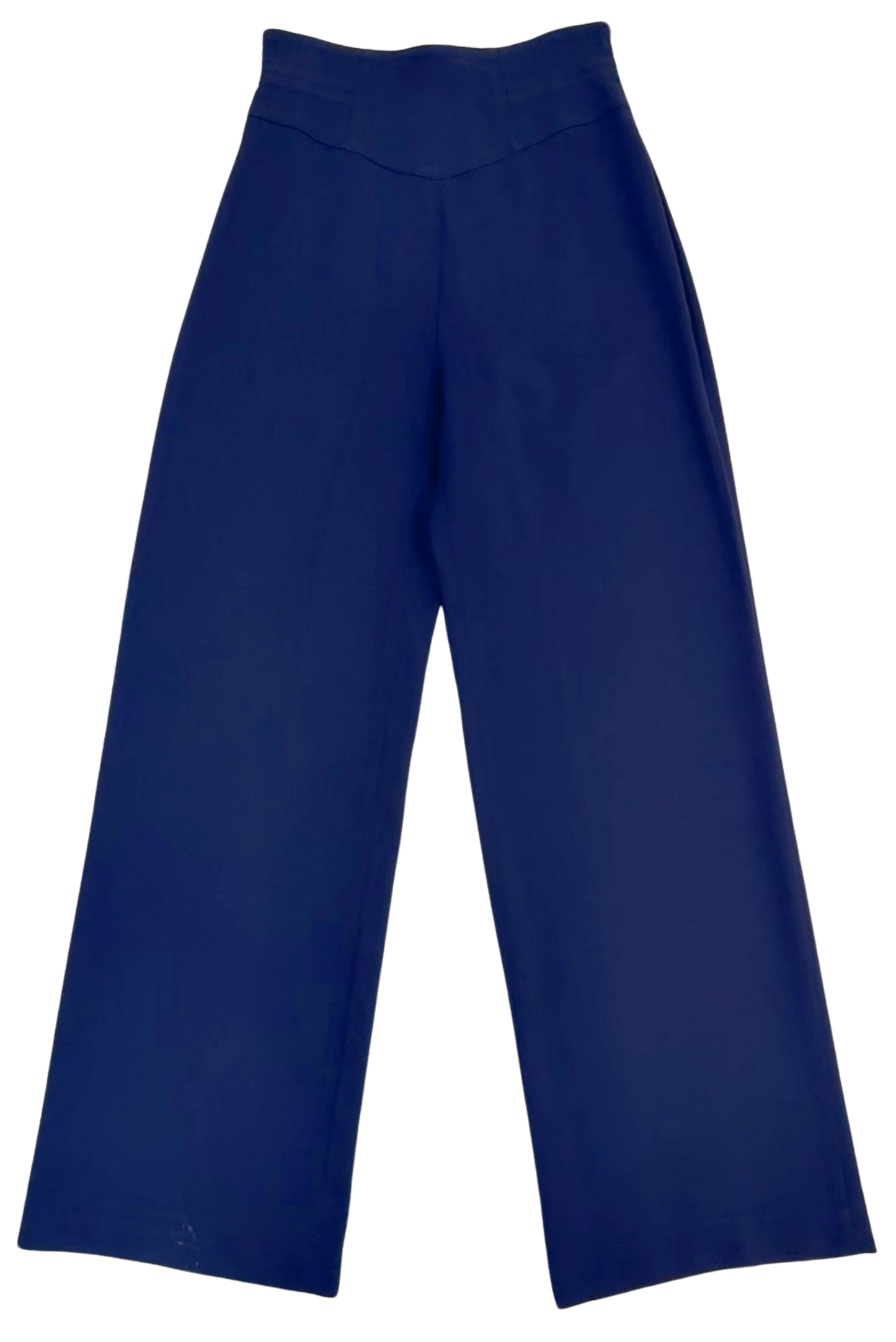 Thierry Mugler Vintage Navy and White Ribbed Suit