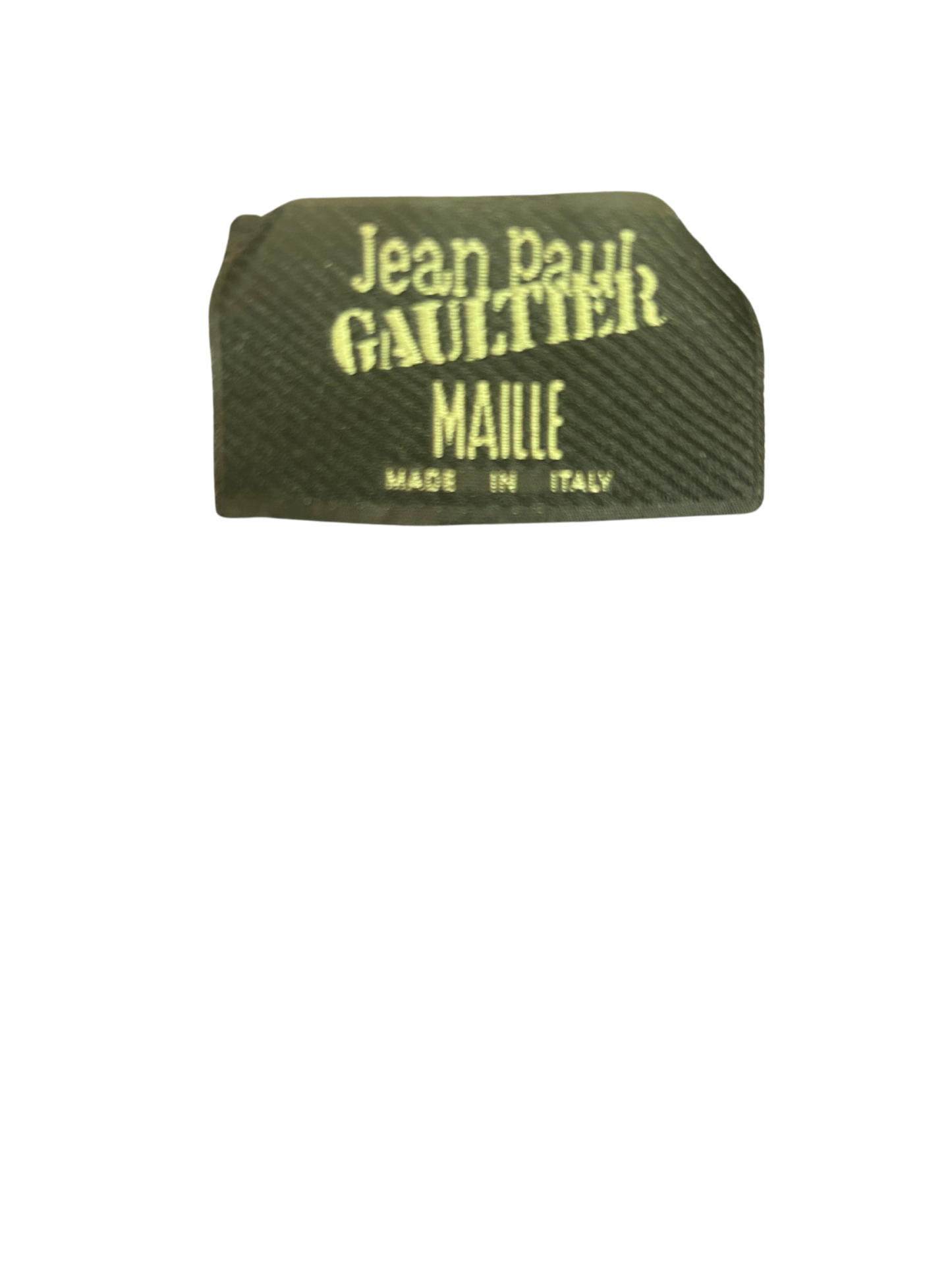 Jean Paul Gaultier Vintage Navy Blue Knit Mesh Nautical Long Sleeve Top