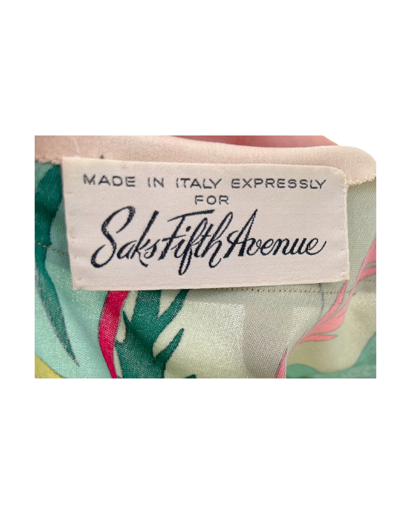 Vintage Averardo Bessi Silk Psychedelic Print Maxi Dress