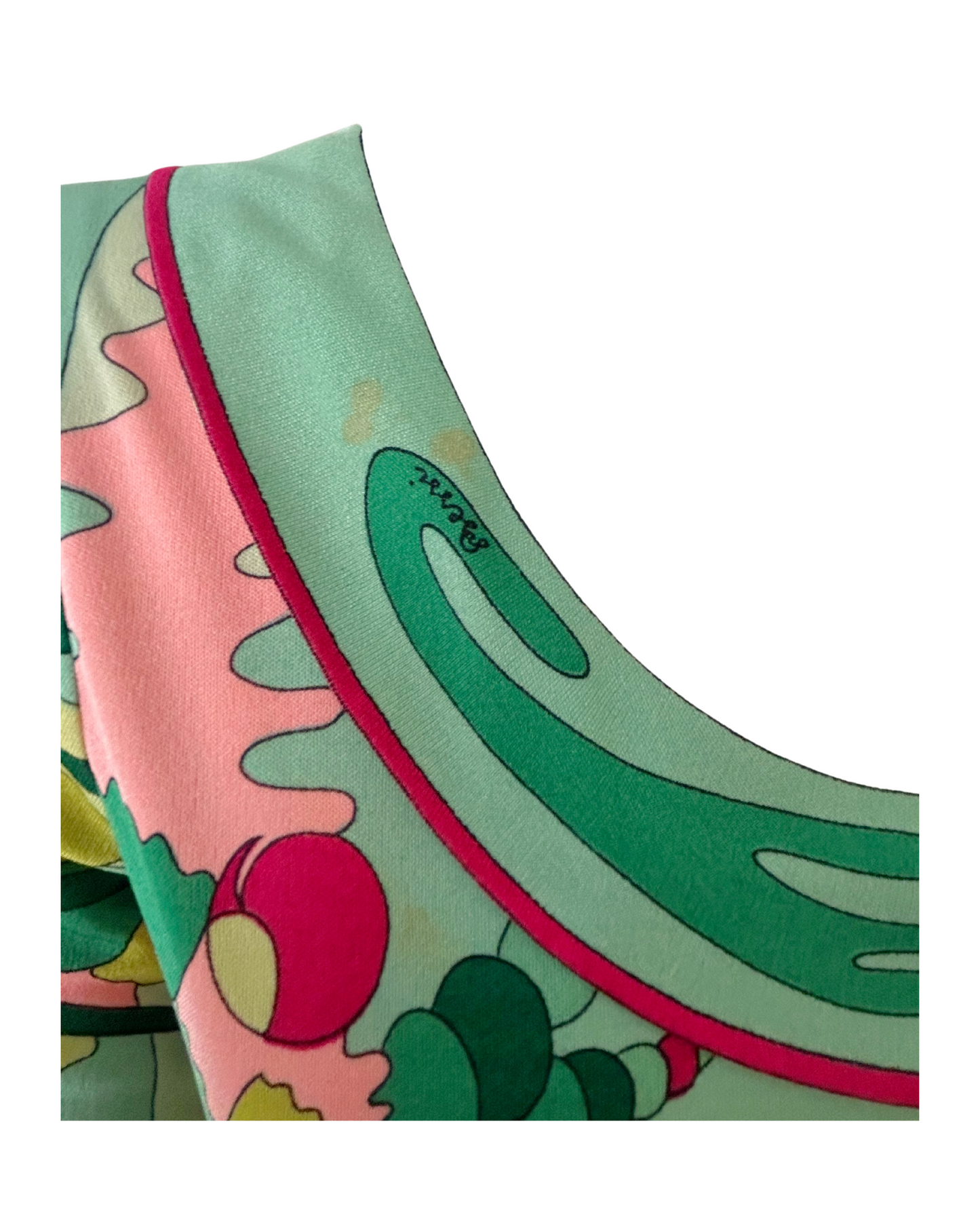 Vintage Averardo Bessi Silk Psychedelic Print Maxi Dress