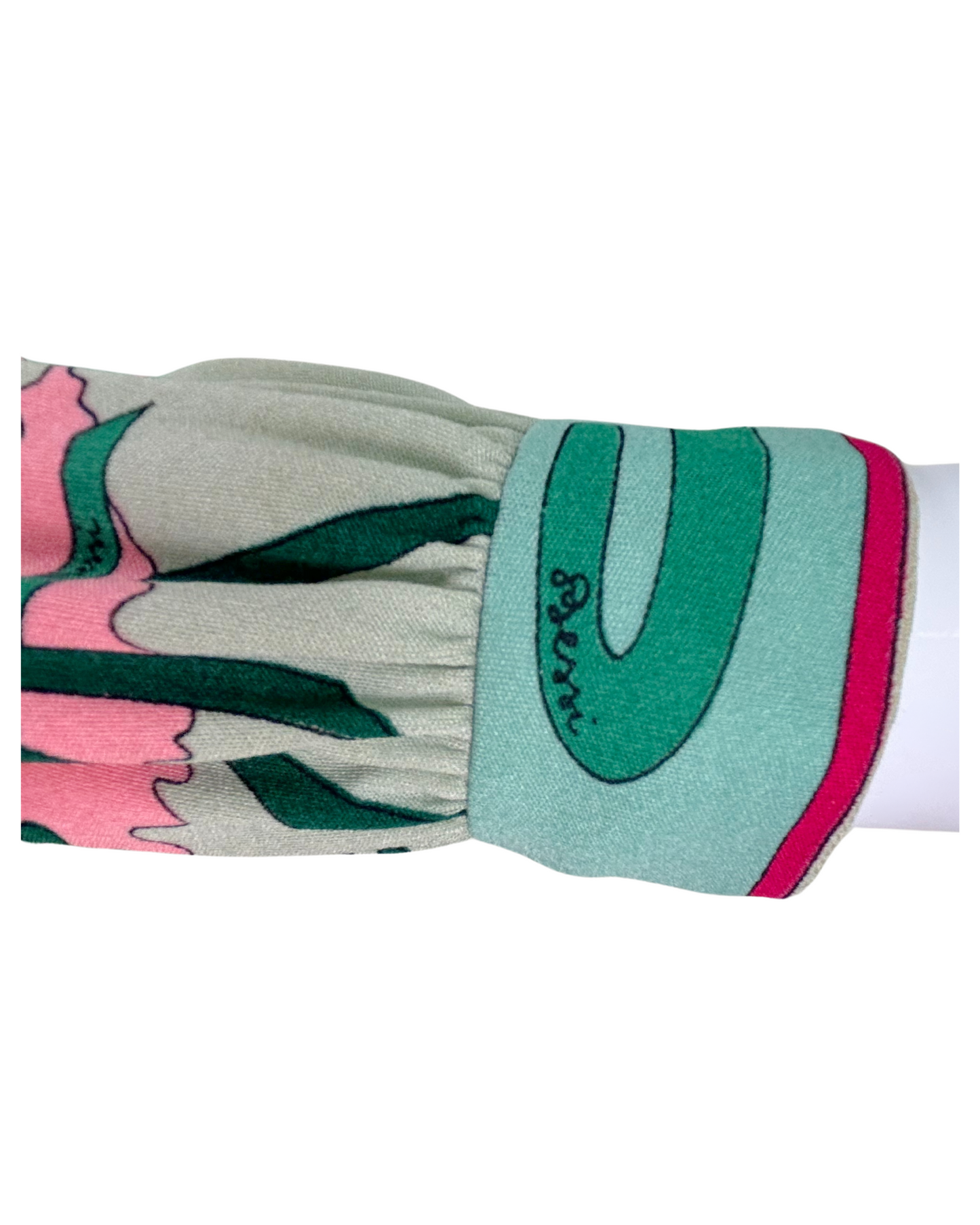 Vintage Averardo Bessi Silk Psychedelic Print Maxi Dress