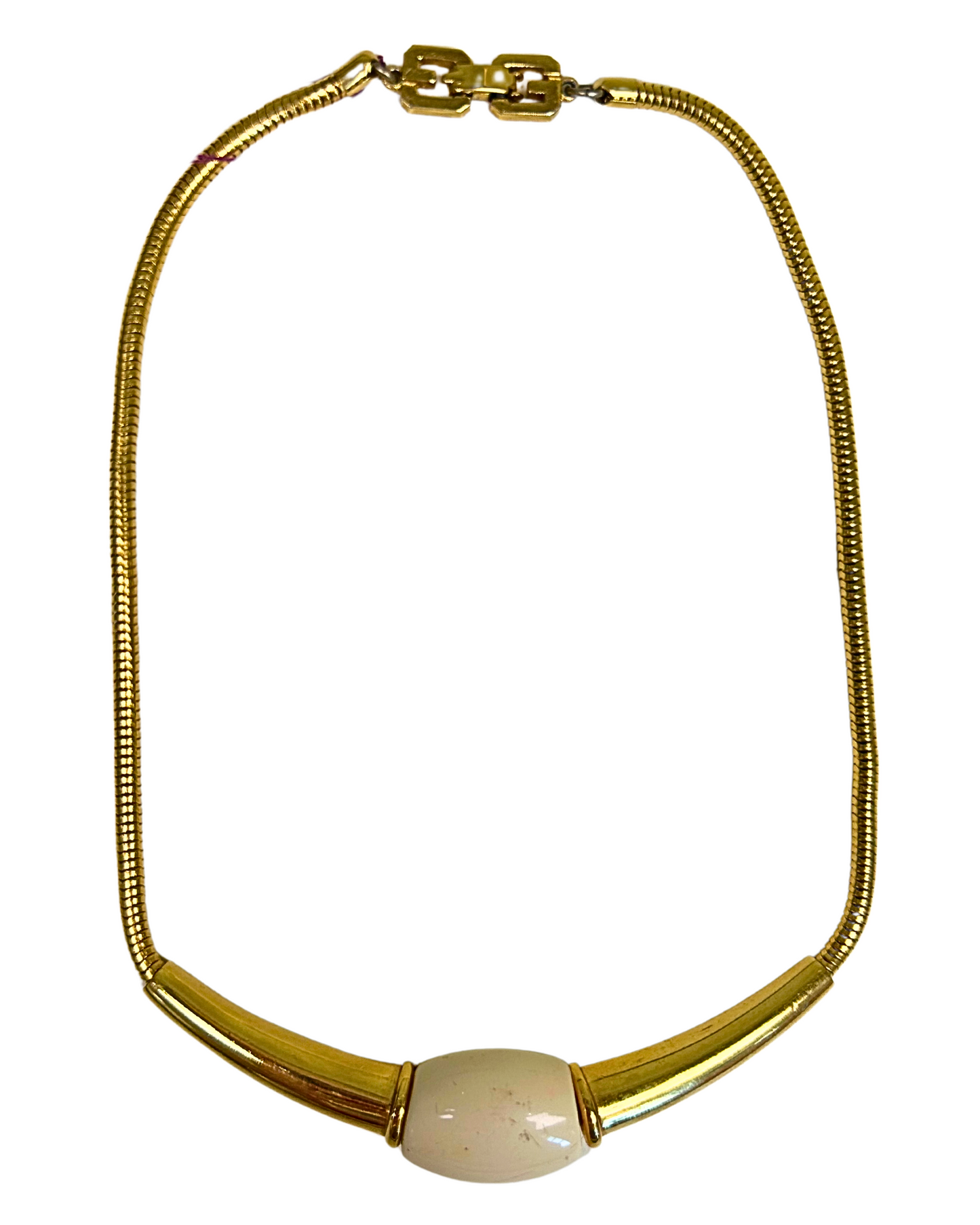 Vintage 1977 Givenchy Gold Tone Pendant Necklace