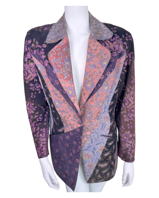 Vintage Roberto Cavalli Leather Patchwork Jacket