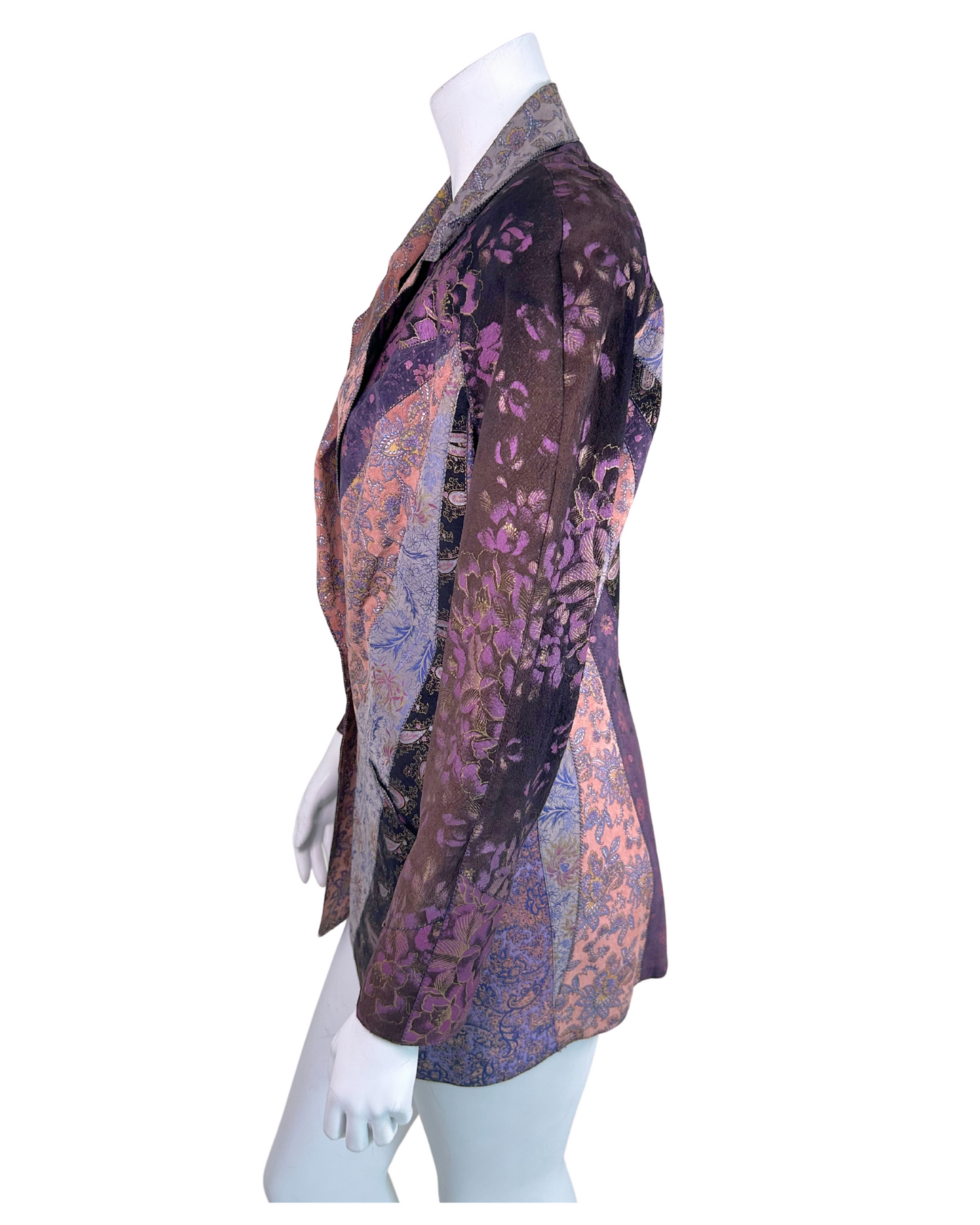 Vintage Roberto Cavalli Leather Patchwork Jacket