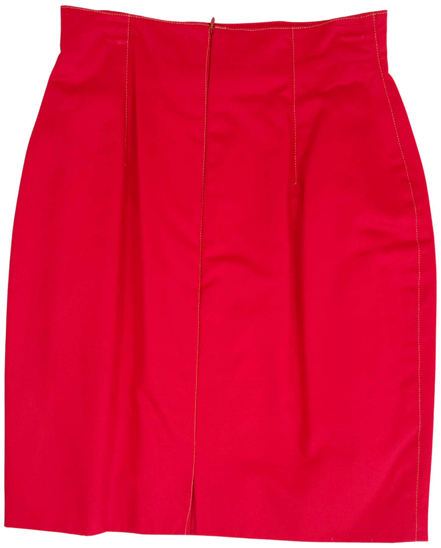 Zang Toi Vintage 90's Red Heart Button Skirt Suit